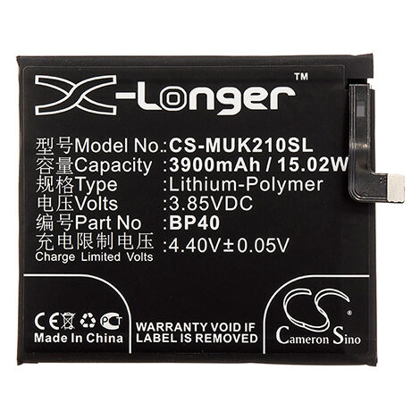 NX - Batterie téléphone, smartphone, GSM pour Redmi 3.85V 3900mAh - BP40