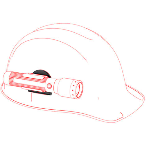 Ledlenser - Support de montage pour casque Euroslot type A