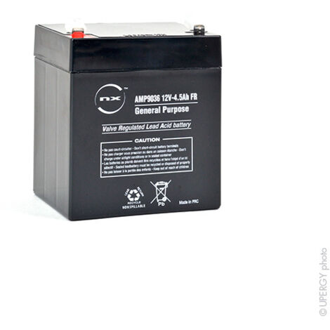 NX - Batterie plomb AGM NX 4.5-12 General Purpose FR 12V 4.5Ah F4.8