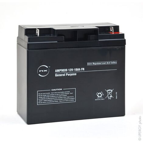 NX - Batterie plomb AGM NX 18-12 General Purpose FR 12V 18Ah M6-M