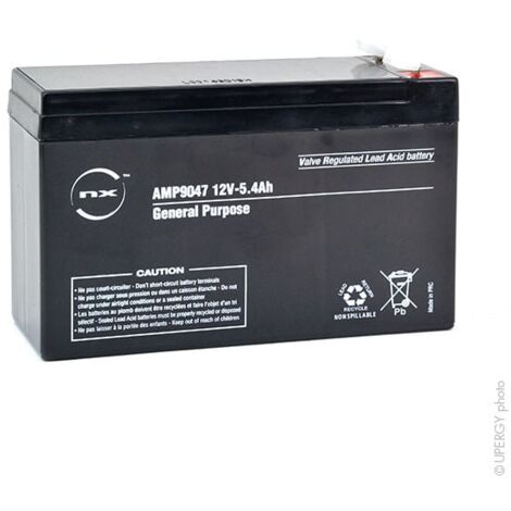 NX - Batterie plomb AGM NX 5.4-12 General Purpose 12V 5.4Ah F4.8
