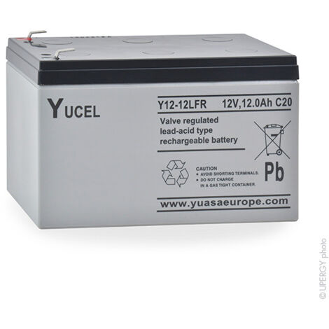 Yucel - Batterie plomb AGM YUCEL Y12-12 FR 12V 12Ah F6.35