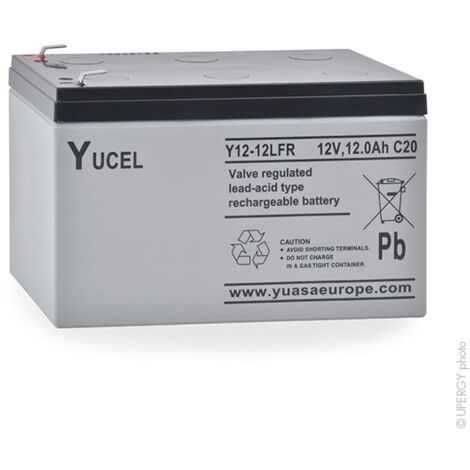 Yucel - Batterie plomb AGM YUCEL Y12-12 FR 12V 12Ah F6.35