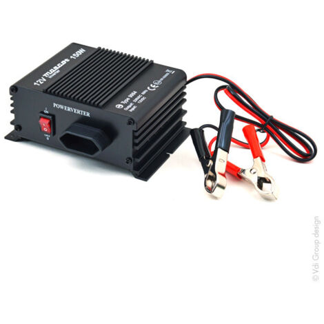 Mascot - Convertisseur DC/AC 12/230V 150W quasi-sinusoïdal 9984 - Sortie pinces crocodiles (1/2)