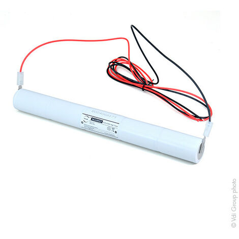 NX - Batterie eclairage secours 5xD ST4 + fils 6V 4Ah (1/4)