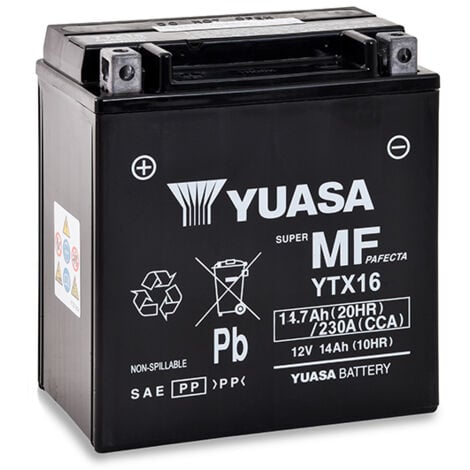 Batterie YUASA 12V 14AH pour voitures et motos électrique