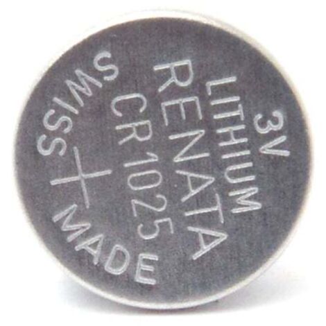 Renata / Swatch Group - Pile bouton lithium blister CR1025 RENATA 3V 30mAh (1/5)