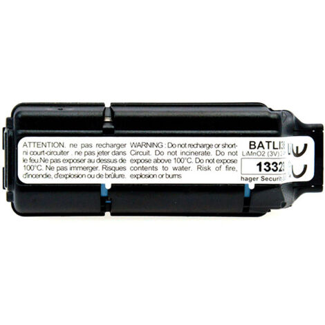 BATSÉCUR - Pack 2 Piles Alarme BAT25 Compatible BATLi25 BATLi26 BAT26 DAITEM Hager ATRAL 3.6V