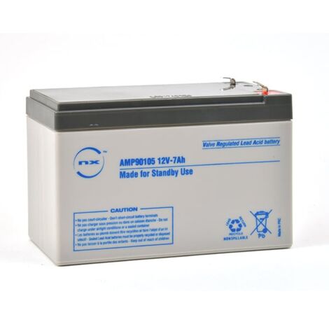 NX - Batterie plomb AGM NX 7-12 Standby 12V 7Ah F4.8