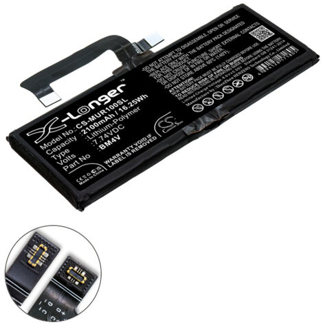 NX - Batterie téléphone, smartphone, GSM pour Xiaomi 7.74V 2100mAh - BM4V (1/4)