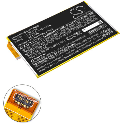 NX - Batterie tablette compatible Lenovo 3.85V 6800mAh - L19D2P32