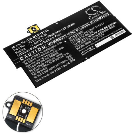 NX - Batterie tablette compatible Microsoft 7.58V 5000mAh - G3HTA060H (1/4)
