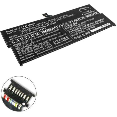 NX - Batterie ordinateur portable compatible Lenovo 7.72V 5250mAh - SB10Z26484L (1/4)