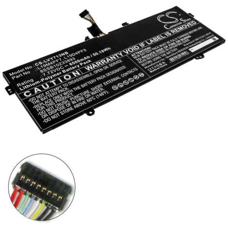 NX - Batterie ordinateur portable compatible Lenovo 7.72V 6500mAh - L19M4PF78SS (1/4)