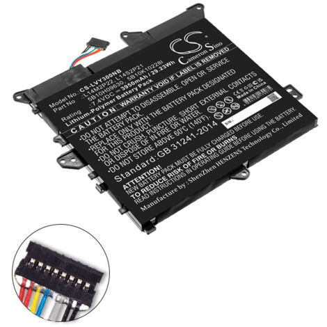 NX - Batterie ordinateur portable compatible Lenovo 7.4V 3950mAh - L14S2P215B10 (1/4)