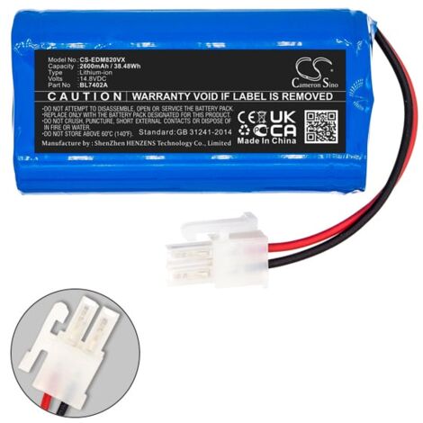 NX - Batterie aspirateur compatible Ecovacs 14.8V 2600mAh - BL7402AUR18650ZT-4S (1/4)