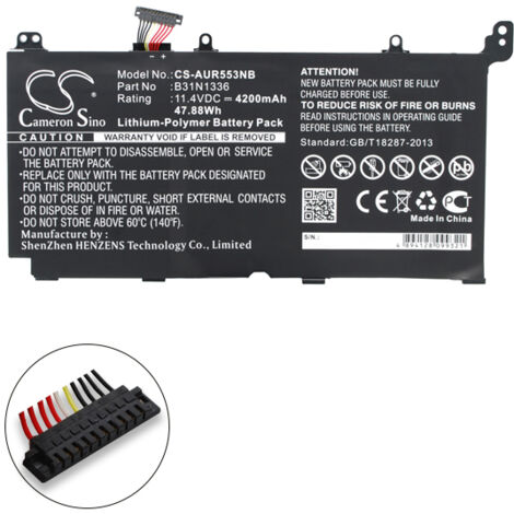NX - Batterie ordinateur portable compatible Asus 11.4V 4200mAh - B31N13360B200