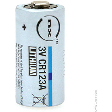 NX - Pile lithium blister CR123 3V 1.45Ah