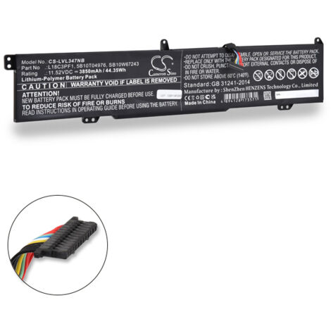 NX - Batterie ordinateur portable compatible Lenovo 11.52V 3850mAh - SB10W67243 (1/3)