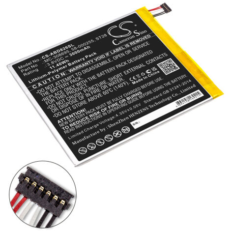 NX - Batterie tablette compatible Amazon 3.8V 3000mAh - 58-000255ST28MC-308695 (1/4)