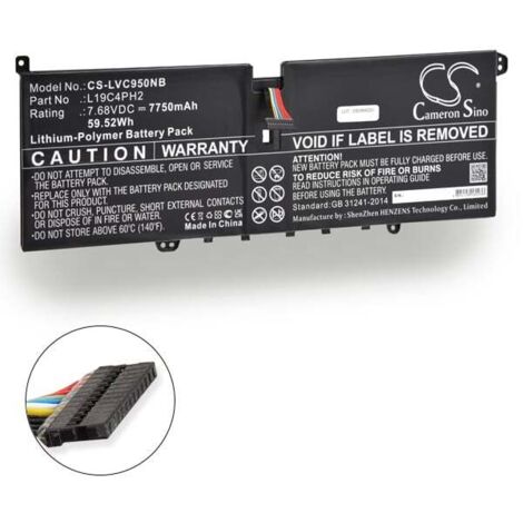 NX - Batterie ordinateur portable compatible Lenovo 7.68V 7750mAh - L19C4PH2 (1/2)
