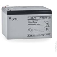 batterie au plomb - yucel - 12ah - 12 volts - yuasa y12-12fr