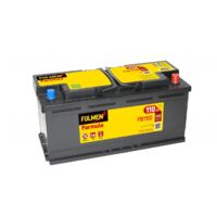 Batterie voiture 12V 110Ah FB1100 – Plomb Calcium – 850A – Dimensions 39,2x17,5x19cm – Compatible avec plusieurs modèles – Fulmen