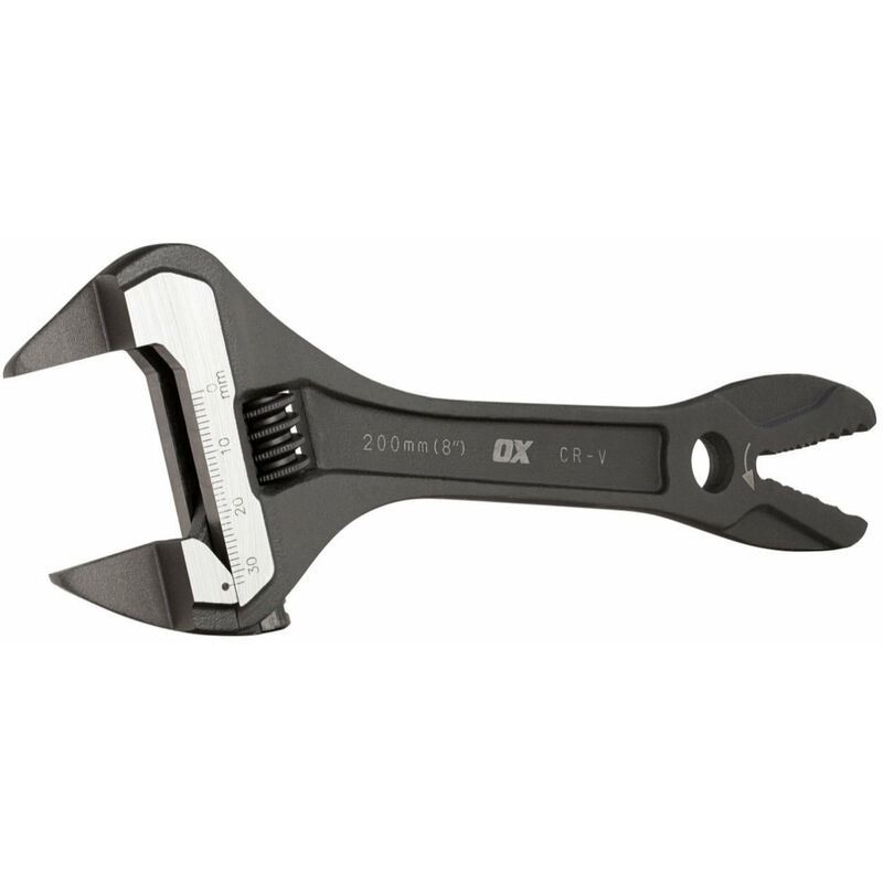 OX Pro Slim Jaw Adjustable Wrench - 200mm (8in) (1 Unit)