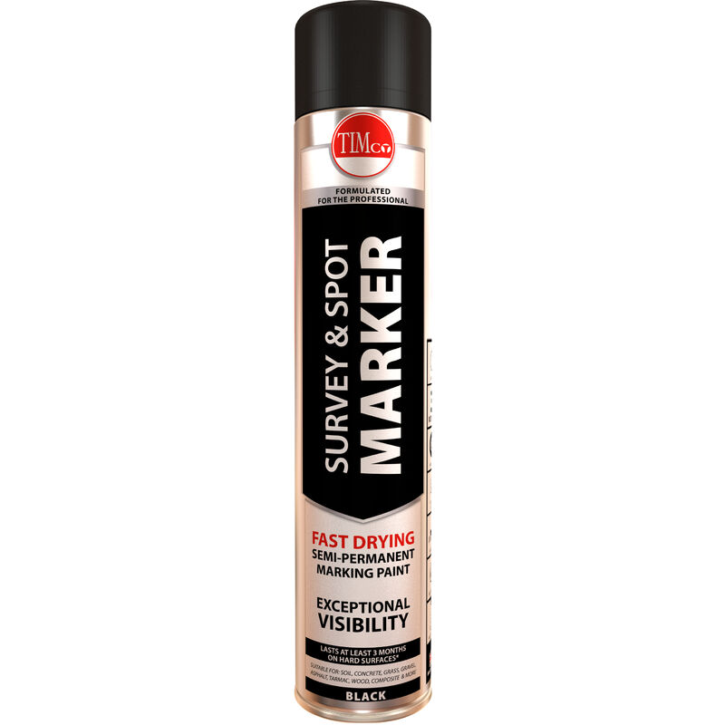 TIMCO  Black Metal Paint - Smooth Finish