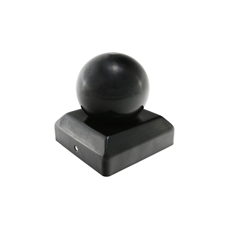 Taurus Ball Fence Post Cap Epoxy Black 100mm