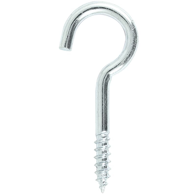 Timco Screw Hooks Silver - 80mm (3 Pack)