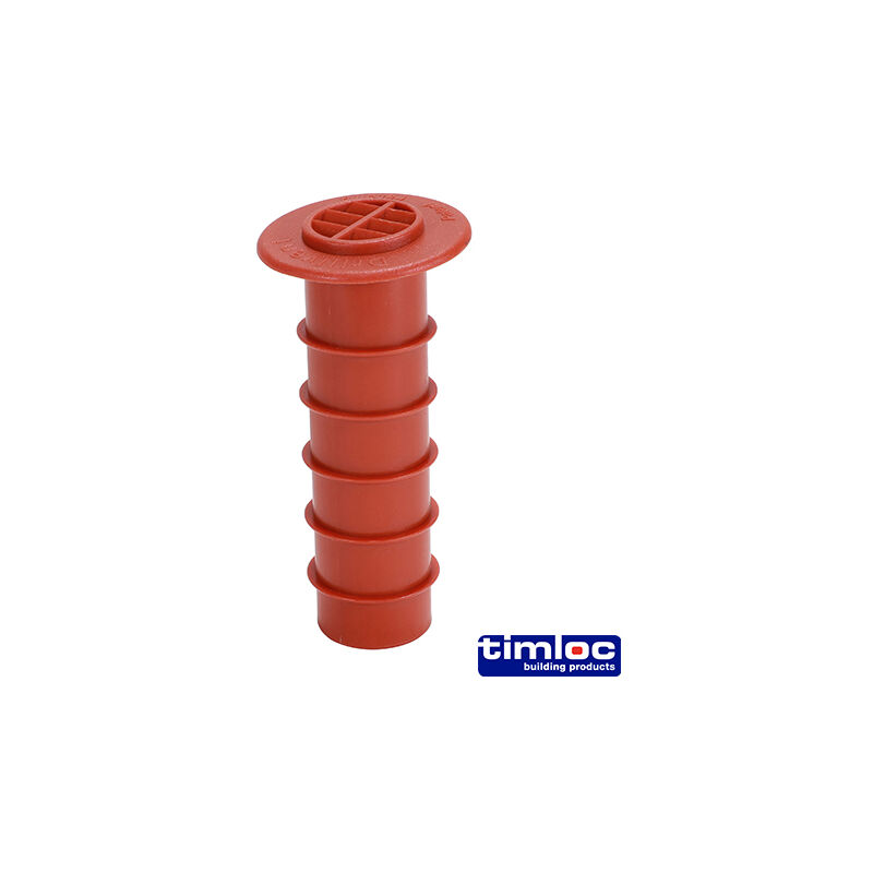 Timloc Cavity Wall Drill Vent Terracotta 80 (drill hole 25mm) (50 Box)