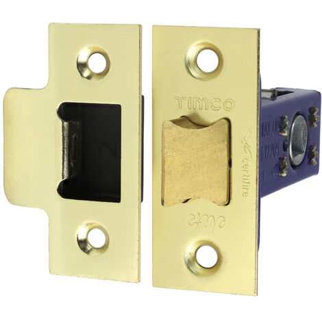 TIMCO Architectural Tubular Latch Electro Brass & Satin Nickel - 64mm