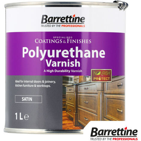Barrettine Nourish & Protect Polyurethane Varnish Satin 1L