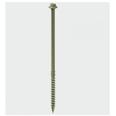 TIMCO Timber Screws Hex Flange Head Exterior Green - 6.7 x 100