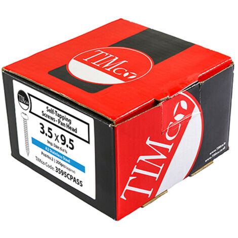 TIMCO Self-Tapping Pan Head A2 Stainless Steel Screws - 4.8 x 50