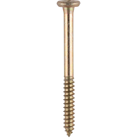 TIMCO Element Screws Shallow Pan Countersunk PH Self-Tapping Thread AB Point Yellow - 4.8 x 95 (1/2)