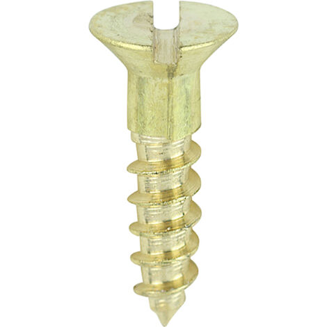 TIMCO Solid Brass Countersunk Woodscrews - 4 x 1/2