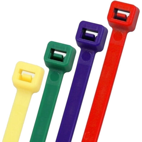TIMCO Cable Ties Mixed Colours - 4.8 x 200 (1/2)