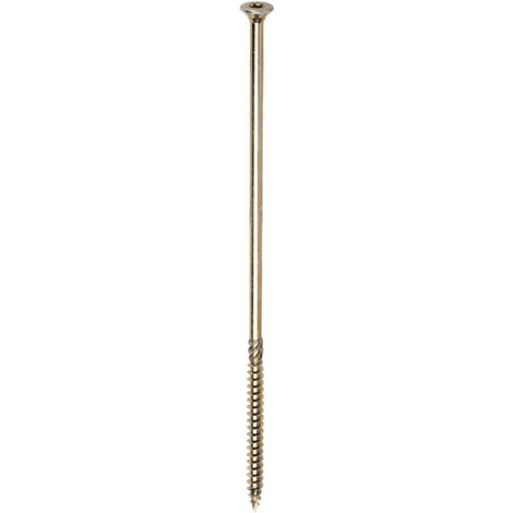 TIMCO C2 Clamp-Fix Multi-Purpose Premium Countersunk Gold Woodscrews - 8.0 x 250