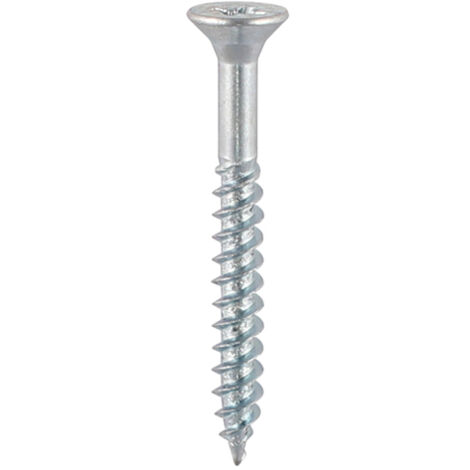 TIMCO Twin-Threaded Countersunk Silver Woodscrews - 8 x 11/2