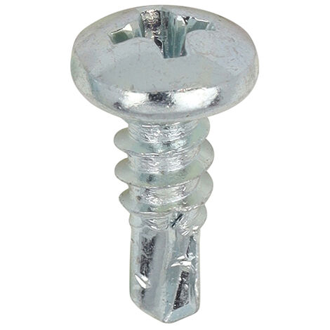 TIMCO Self-Drilling Metal Framing Pan Head Silver Screws - 7 x 7/16 (1/3)