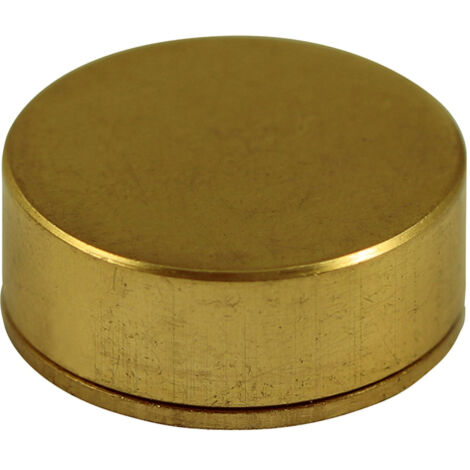 TIMCO Threaded Screw Caps Solid Brass Polished Brass - 14mm (1/3)
