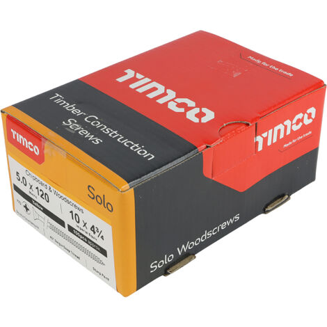 TIMCO Solo Countersunk Gold Woodscrews - 5.0 x 120