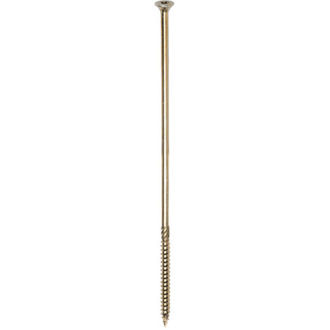 TIMCO C2 Clamp-Fix Multi-Purpose Premium Countersunk Gold Woodscrews - 8.0 x 275 (1/3)