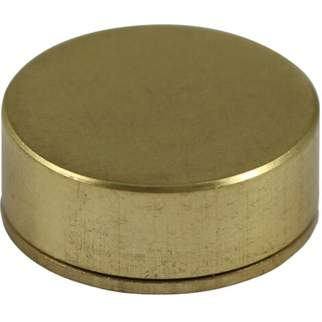 TIMCO Threaded Screw Caps Solid Brass Satin Brass - 18mm (1/3)