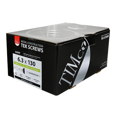TIMCO Self-Drilling Fiber Cement Board Exterior Silver Screw with BAZ Washer - 6.3 x 130