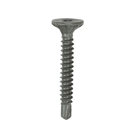 TIMCO Self-Drilling Cement Board Countersunk Exterior Silver Screws - 4.2 x 32 (1/2)