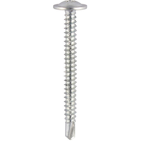 TIMCO Baypole Screws Wafer Flange PH Self-Drilling Point Zinc - 4.8 x 100