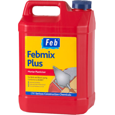 Everbuild Febmix Plus 5 Litre Red